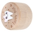 thumbnail image 2 of Miangastore Tooth Box Wooden Tooth Storage Holder Wood Container For Baby Boys Girls, 2 of 8