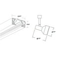 thumbnail image 2 of Nicor Lighting 10997WH 3 Light 4 Ft. White Track Pack, 2 of 2