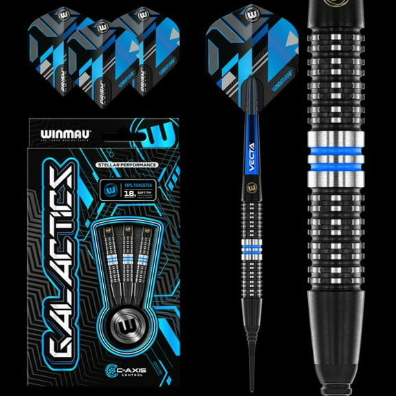 Winmau Galactics 20 gram SOFT TIP Dart Set 90% Tungsten Alloy