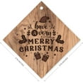 thumbnail image 6 of Soul Décor Christmas Ornaments Tree Decorations, Have A Very Merry Christmas Ornament, Large 3.75" Diamond Metal Ornament, Velvet Pouch Included, 6 of 7