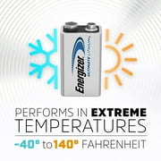 Energizer Lithium 9V Batteries (1 Pack), Lithium 9 Volt Batteries