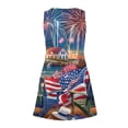 thumbnail image 5 of ZHUGeLI 4th of July Outfits for Women, Women's Casual With Pockets Summer Floral Print Dress V-Neck Mini Dresses, American Flag Patriotic Outfits Up to 50% off, 5 of 7