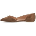 thumbnail image 6 of Journee Womens Ester Slip On Pointed Toe D'Orsay Flats, 6 of 10