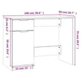 thumbnail image 4 of vidaXL Desk Black 100x50x75 cm Engineered Wood, 4 of 5