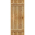 thumbnail image 5 of 16 1/8"W X 41"H Timbercraft Three 5 3/8" Boards Joined Board-N-Batten Shutters, Rough Sawn Western Red Cedar (Per Pair), 5 of 13
