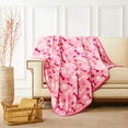 thumbnail image 2 of allisandro Luxurious Dog Blanket, 350 GSM Super Fuzzy Microplush Fleece Pet Blankets for Small Medium Large Dogs and Cats, Pink, 32 x 24 Inches, 2 of 6