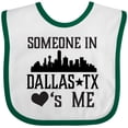 thumbnail image 3 of Inktastic Dallas Texas Someone Loves Me Boys or Girls Baby Bib, 3 of 4