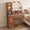 Wood Color, variant on Gaderth Vanity With Lights,Makeup Vanity Desk With Led Mirror & Power Outlet,33.46" Compact Dressing Table,Makeup Dressing Table With 2 Open Compartments & 2 Acrylic-Door Cabinets For Bedroom