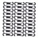 thumbnail image 5 of Moluckfu 100Ud Gancho Para Cubiertas Y Cortinas De En Plástico Negro Y Resistente, 5 of 8