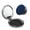 Round Shape, variant on Picia Sparkling Blue Glitter for Compact Vanity Mirror , Travel Makeup Mirror , Portable Magnifying Cosmetic Mirror for Daily, Work, Business-Square