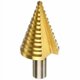 thumbnail image 1 of Metal Conical Drill Bit Step Drill Bit 5mm-35mm, Titanium Conical Triangle with Titanium Coating, for Screwdriver Drilling on Steel, Brass, Wood, 1 of 3