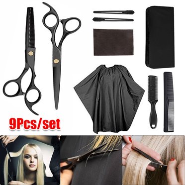 Professional Salon Hair Cutting & Thinning Scissors Set – Krisp Shave Barber Shears 6"