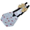 Pet Chicken Duck Diapers Waterproof Breathable Goose Clothes Diaper with Bow for PoultryL Blue