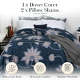 thumbnail image 2 of Grand Floral Printed Duvet Cover Set by SouthShore Fine Linens, 2 of 9
