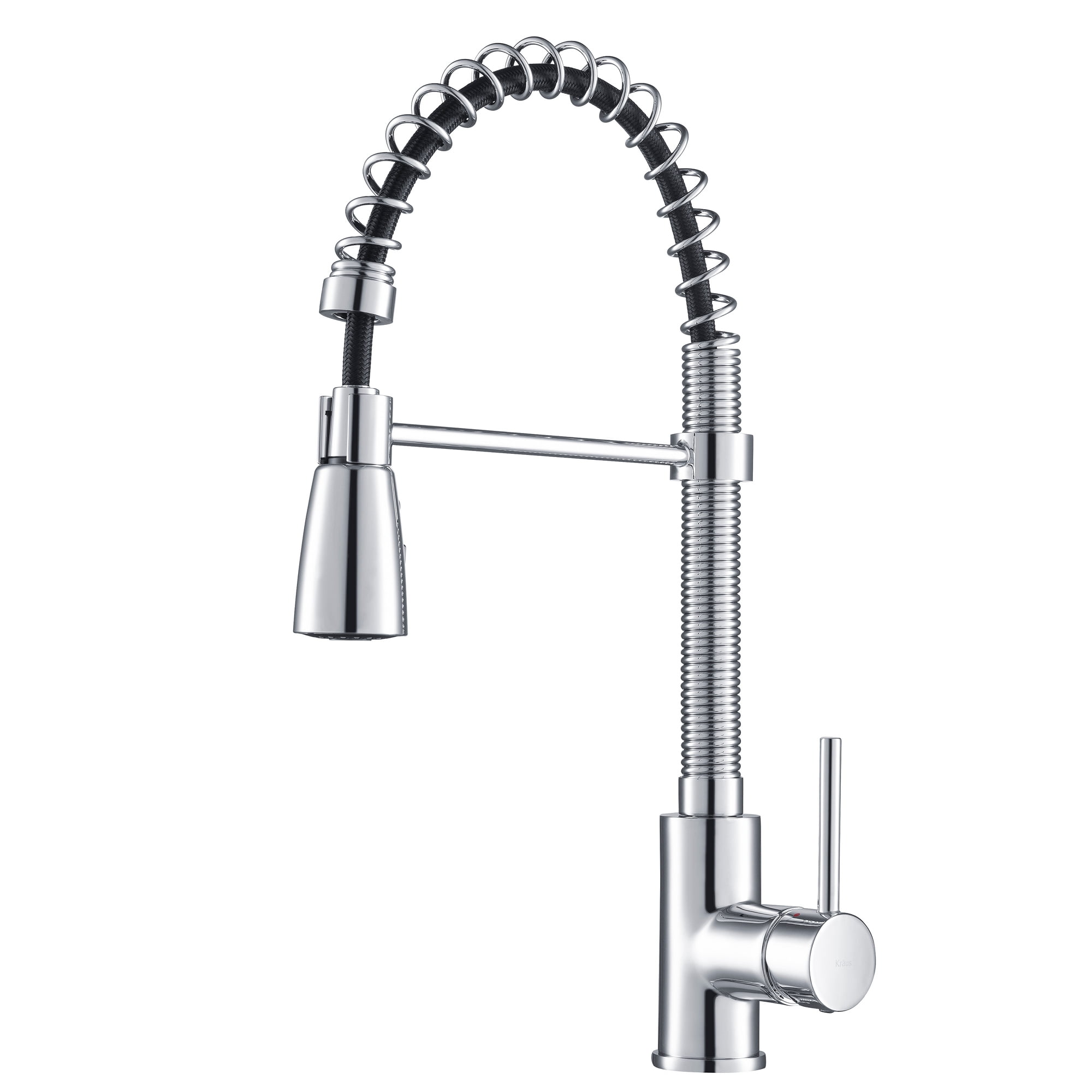 Kraus Commercial Style Kitchen Faucet With Spring Spout And 3 Function Pull Down Sprayer
