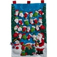 Bucilla Advent Calendar Felt Applique Kit 14.5"x23.25" Mittens