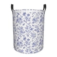 thumbnail image 6 of Lsque Floral Butterfly pattern Laundry Hamper Basket, Tall Woven Rope Hamper Basket for Clothes, Lightweight Storage Basket, Collapsible Waterproof-Small, 6 of 8
