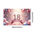 thumbnail image 2 of Decorative Design Birthday Party Banner Balloon Decoration Banner for Birthday Party Indoor Decoration Event Celebration, 2 of 5