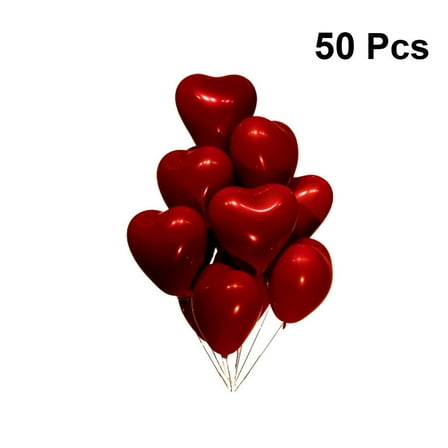 SEWCHICS Decorative Balloons Red Latex 50Pcs