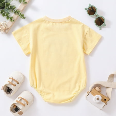 

TOWED22 Baby Girl Romper Baby Girl Clothes Rompers Summer Jumpsuits Short Sleeve Romper Baby Clothes Girl A