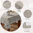 thumbnail image 5 of Beige Black Striped Table Cloth Waterproof Tablecloths, Abstract Modern Art Irregular Stripe Tablecloth Dining Table Cover for Kitchen Party Tabletop Outdoor, Rectangle Tablecloth 60x84 Inch, 5 of 9
