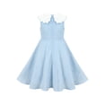 thumbnail image 3 of Girls Dress Blue Butterfly Flowy Swing Casual Sundress Sleeveless 5 Years, 3 of 9