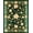 Green, Pattern 5, variant on ODIKA 8'x10' Machine Washable Non-Slip Area Rug, Elegant Featuring Intricate Geometric High Traffic Rug, Red, 65843