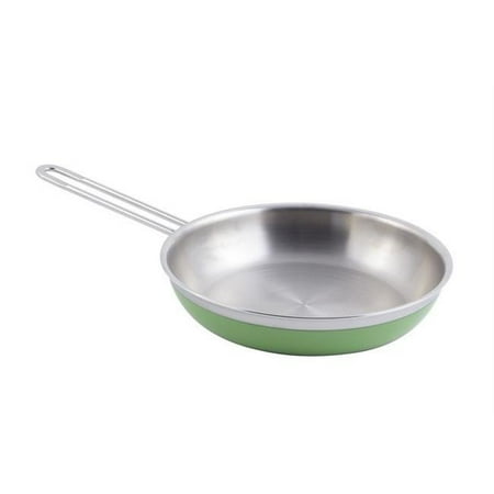 

11 x 2.12 in.Classic Country French Collection Saute 2 quart Pan & Skillet Long Handle No Cover Lime - 12 oz