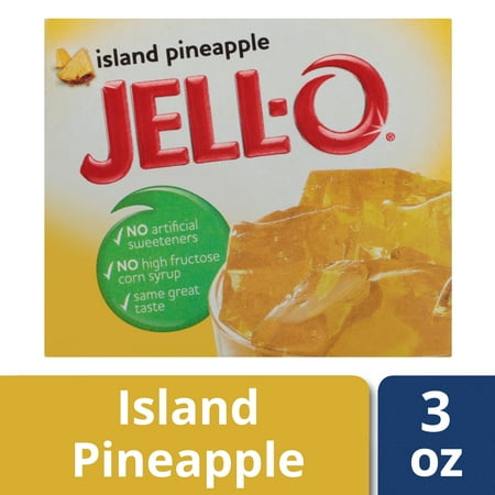 Jello Gelatin Molds - (4 Pack) Jell-O Island Pineapple Gelatin Mix, 3 oz Box