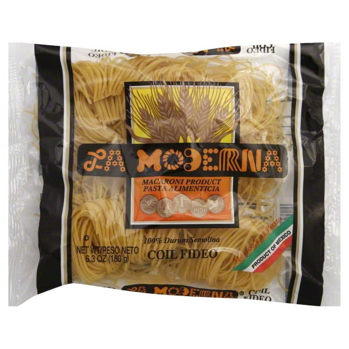 (10 pack) La Moderna Coil Fideo Pasta, 6.3 oz