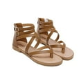 thumbnail image 5 of Womens Summer Sandals Large Size Fashion Zipper Roman Sandals, 5 of 5