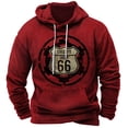thumbnail image 3 of Sudadera con capucha vintage Route 66 con estampado 3D, sudaderas con capucha de moda, sudaderas para niños y mujeres, chándales para hombres, ropa para hombres y mujeres, 3 of 5