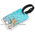 thumbnail image 2 of Sikiie Starfish And Seashell On The Beach 1 Luggage Tags Privacy Cover ID Label Suitcase Tags Identifiers For School Bags,Suitcases, 2 of 7