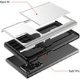 thumbnail image 3 of for Samsung Galaxy S24 Ultra Wallet Case with Card Holder, Dual Layer Heavy Duty Protective Shockproof Hidden Card Slot Slim Case for Samsung S24 Ultra 5G 6.8 inch (White), 3 of 18