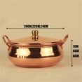 thumbnail image 7 of Thickened Copper Hot Pot with Lid, Non-Stick Soup, Shabu-Shabu Pot for Family Gatherings & Friends Dinners, Compatible with Gas, Induction & Electric Stoves, 7 of 7