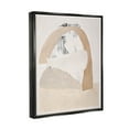 thumbnail image 4 of Stupell Industries Simple Beige Abstract Abstract Painting Black Floater Framed Canvas Art Print Wall Art, 17 x 21, 4 of 10