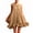Khaki A3, variant on Antinious Women Party Dresses Solid Crewneck Sleeveless Elegant Soft Gentle Summer Evening Dress