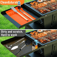 thumbnail image 6 of Silicone Grill Pad for Outdoor Grill Kitchen Counter, Food Griddle Mat, BBQ Grill Mats, Baking Mats, Grill Prep Trays, 6 of 7