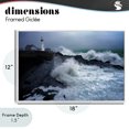 thumbnail image 5 of Stupell Industries Tropical Splashing Waters with Lighthouse White Framed Giclee Art, 18 x 12, by Rick Berk, 5 of 9