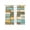 Brown, Turquoise, variant on Brown Blue Vintage Sheer Curtains 72 Inch Length 2 Panels Set Window Treatments, Retro Farmhouse Elegant Pastoral Rod Pocket Semi Curtains for Living Room/Bedroom/Kitchen Décor, 104"W x 72"L