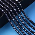 thumbnail image 2 of Natural Cultured Freshwater Pearl Beads Strands Rice Beads Dyed Prussian Blue 4~7x3~3.5mm Hole: 0.6mm about 73~77pcs/strand 13.39~13.78 inch DIY, 2 of 6
