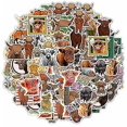 thumbnail image 3 of Pegatinas YONGSHENG Etiqueta Engomada de la vaca de las Tierras Altas 50 piezas Impermeables, 3 of 5