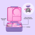 thumbnail image 6 of OmieBox Bento Box for Kids - Insulated Lunch Box with Leak Proof Food Jar - Unicorn Pink, 6 of 6