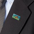 thumbnail image 2 of Clown Fish in Ocean Reef Coral Anemone Metal Rectangle Lapel Hat Pin Tie Tack Pinback, 2 of 3