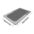 thumbnail image 3 of Ohufall 16Inx24In Bathroom Rugs Non Slip Washable Rugs Crystal Velvet Super Absorbent Quick Dry Rubber Backing Bath Rug For Bathtub Shower Room Front, 3 of 4