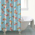 thumbnail image 4 of Pioneer Flower Floral Print Pattern Shower Curtain 84"x72", Bathroom Decorative Shower Curtain Set with 12 Hooks, Waterproof Washable, 4 of 6