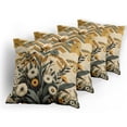 thumbnail image 5 of Ambesonne Floral Eucalyptus Throw Pillow Cover 4 Pack, Century&nbsp;Modern, 18", Amber Laurel Green, 5 of 7