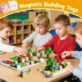 thumbnail image 3 of CEREECOO Mini Magnetic Tiles Travel Set with Metal Storage Box, 35 Pcs Small Portable Building Blocks, STEM Toys for Road Trip & Airplane, Gift for Kids 3+, 3 of 6