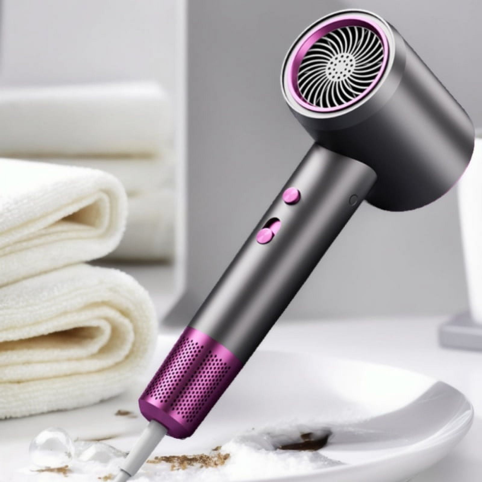 Feylan 110V/220V High-Speed Hair Dryer EU/US/UK Plug, High-Power Quick Drying, Low Noise Reduction, Dedicated Hair Salon For Home Use
