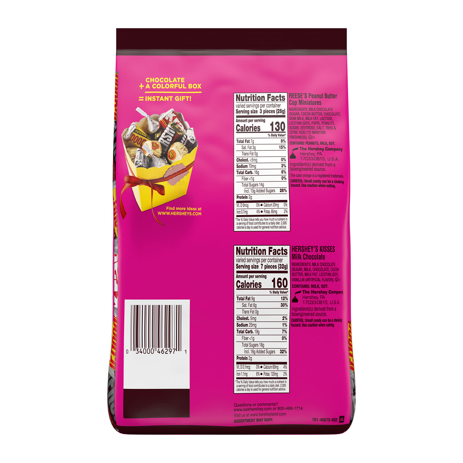 Hershey's & Reese's Assorted Miniatures, 27.2 oz photo 3